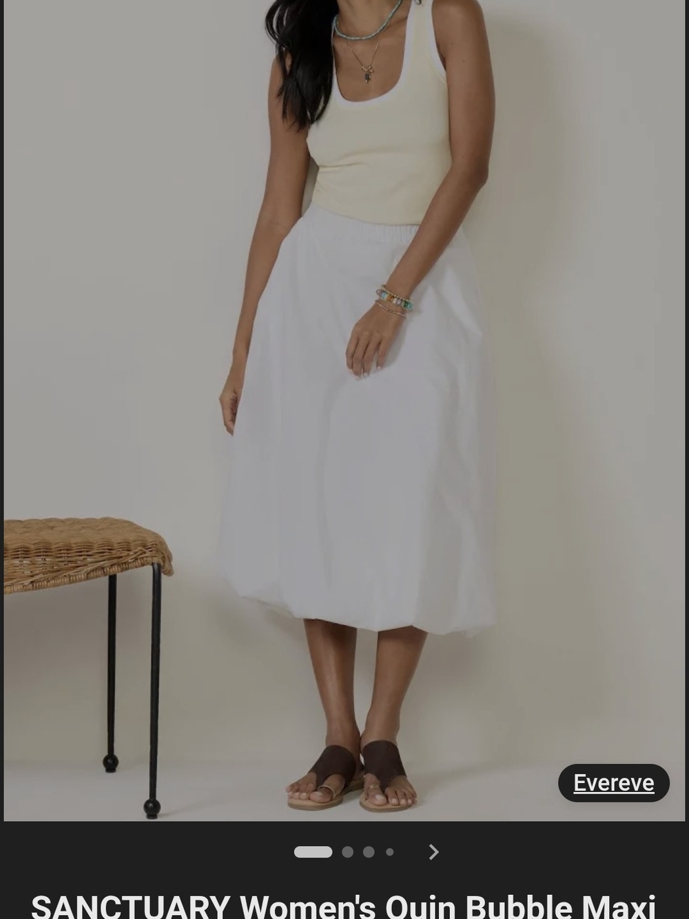 Sanctuary Black Bubble Maxi Skirt
